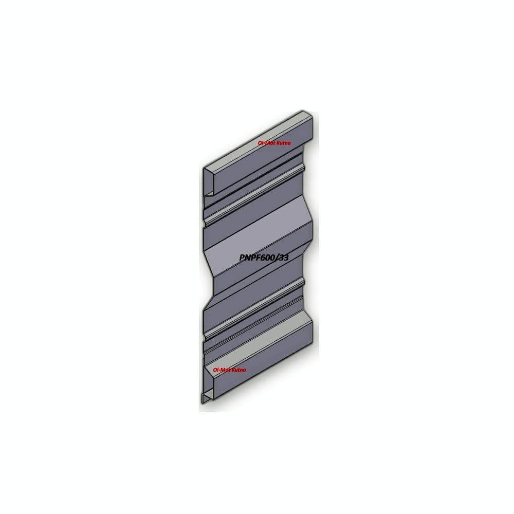 Panelis borto viršutinis antstatas H600 - 2,0 mm